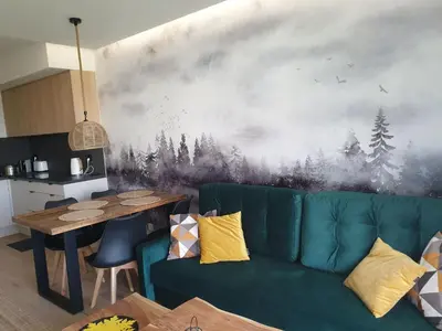Kuchnia lub aneks kuchenny w obiekcie Apartament Bliżej Natury 2