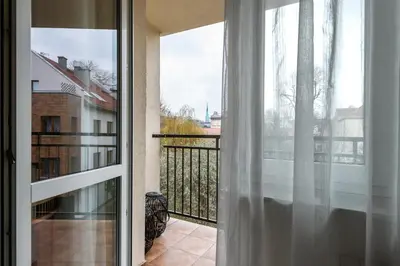 Balkon lub taras w obiekcie Kairos Apartments - Chopin - ścisłe centrum