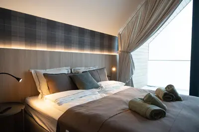 Łóżko lub łóżka w pokoju w obiekcie Campo Resort