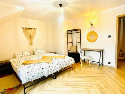 Łóżko lub łóżka w pokoju w obiekcie GÓRSKA CISZA - Duży, komfortowy, wyjątkowy Apartament
