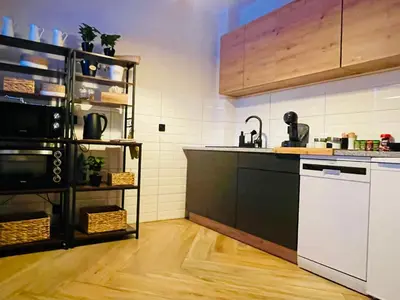 Kuchnia lub aneks kuchenny w obiekcie GÓRSKA CISZA - Duży, komfortowy, wyjątkowy Apartament