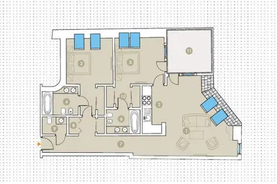 Plan piętra w obiekcie Wrocław Panorama view -Lux Apartment 100m2 with Terrace AS HOME Apartamenty Rynek510