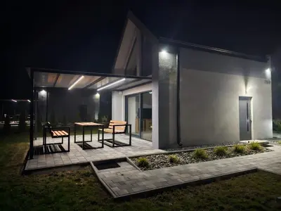 Patio lub wspólna przestrzeń na świeżym powietrzu w obiekcie Złote Wzgórza