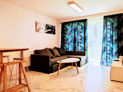 Część wypoczynkowa w obiekcie Zielony Apartament Gliwice