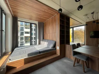 Łóżko lub łóżka w pokoju w obiekcie Legnicka Business Apartments