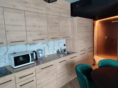 Kuchnia lub aneks kuchenny w obiekcie Apartament 413 Biała Perła
