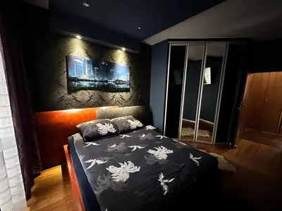 Łóżko lub łóżka w pokoju w obiekcie Be Inn - Luxury Apartment Gliwice