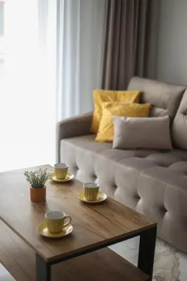 Część wypoczynkowa w obiekcie Apartament SUNRISE Kudowa z balkonem