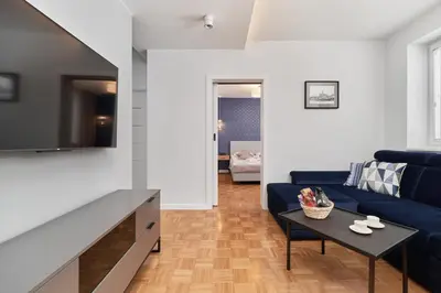 Część wypoczynkowa w obiekcie Apartment in The Heart of Wrocław by Renters Prestige