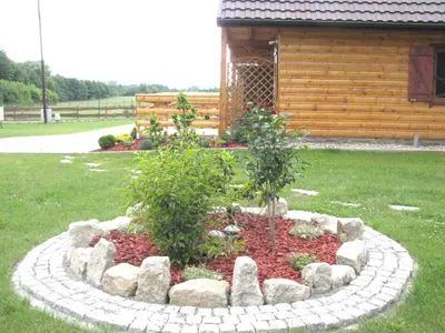 Ogród w obiekcie Oaza Spokoju - Domki