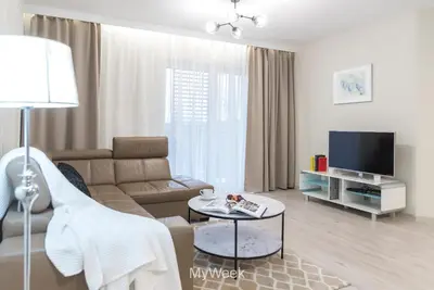 Telewizja i/lub zestaw kina domowego w obiekcie Polanica Residence and SPA, MyWeek