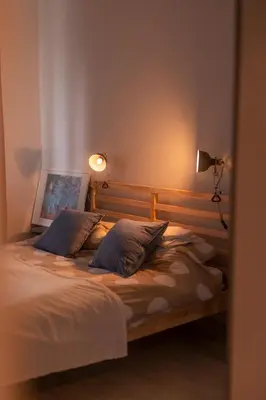 Łóżko lub łóżka w pokoju w obiekcie Przestronny apartament 4-pokojowy blisko lotniska