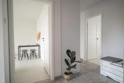 Plan piętra w obiekcie Przestronny apartament 4-pokojowy blisko lotniska