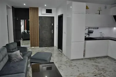 Kuchnia lub aneks kuchenny w obiekcie Apartament „Słoneczna Polana” Kudowa Zdrój