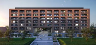 Budynek, w którym mieści się apartament