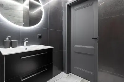 Łazienka w obiekcie Apartament NEGRO Gliwice - nowe osiedle, klimatyzacja, parking