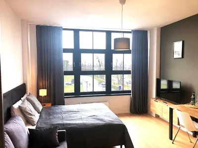 Telewizja i/lub zestaw kina domowego w obiekcie Apartimento Hydral Magari