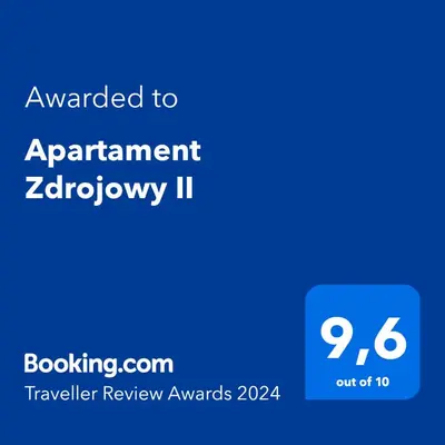 Certyfikat, podpis lub inny dokument wystawiony w obiekcie Apartament Zdrojowy II
