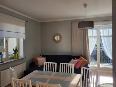 Część wypoczynkowa w obiekcie Sunny Apartment - Bliżej Zdroju