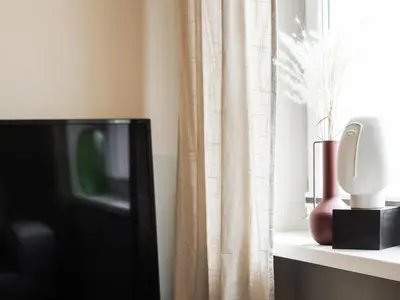 Telewizja i/lub zestaw kina domowego w obiekcie Apartament Good Morning Wrocław - 100m Rynek - Netflix - Free Parking - 3 separate rooms - AC