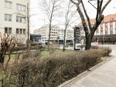 Budynek, w którym mieści się apartament