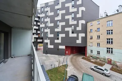 Budynek, w którym mieści się apartament