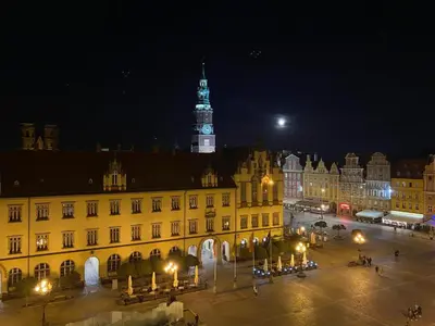 Widok na miasto Wrocław z tego apartamentu