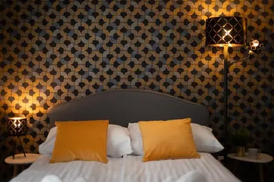 Łóżko lub łóżka w pokoju w obiekcie Apartament Ażurowy