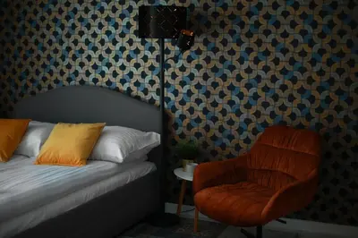 Łóżko lub łóżka w pokoju w obiekcie Apartament Ażurowy