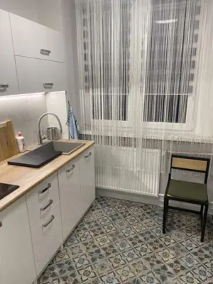 Kuchnia lub aneks kuchenny w obiekcie Apartamenty Błogi Sen II- komfortowy nocleg w spokojnej lokalizacji