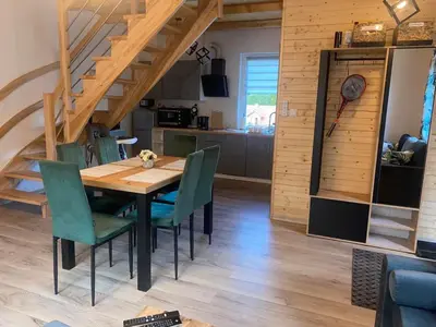 Kuchnia lub aneks kuchenny w obiekcie Leśna Ostoja