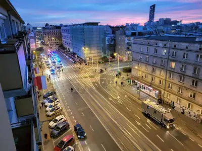 Widok na miasto Wrocław z tego apartamentu