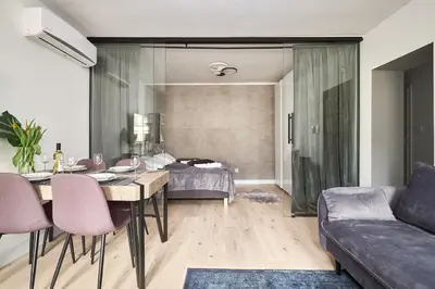 Część wypoczynkowa w obiekcie Platinum Apartment - Parking - Klimatyzacja - Winda - Self check in