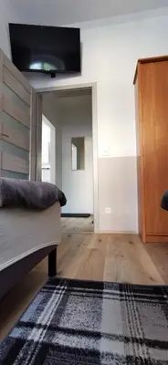 Łóżko lub łóżka w pokoju w obiekcie Apartament Pod Bukiem