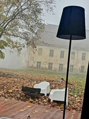 Ogród w obiekcie Domki Hrabiego- domek nr 2