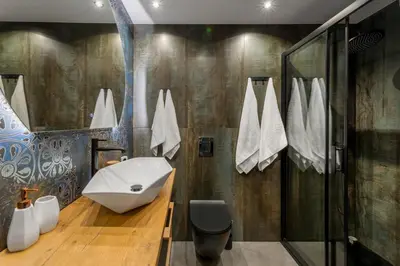Łazienka w obiekcie Apartament ZajkoSki