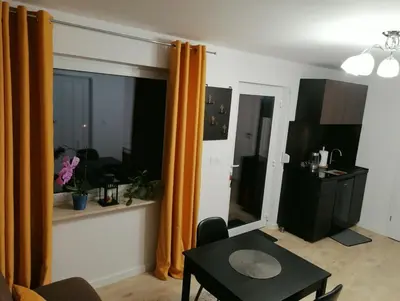 Kuchnia lub aneks kuchenny w obiekcie Apartament u Przewodnika Sudeckiego