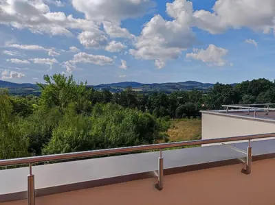 Widok na góry z tego apartamentu