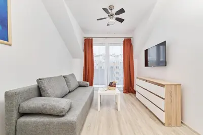 Telewizja i/lub zestaw kina domowego w obiekcie Drabika Apartment Balcony & Private Parking Wrocław by Noclegi Renters