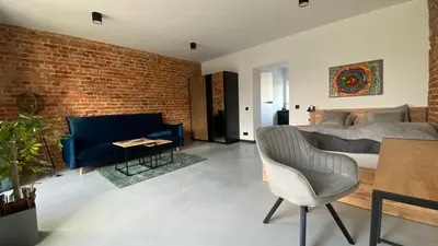Część wypoczynkowa w obiekcie Apartamenty Gliwice Staromiejska 65