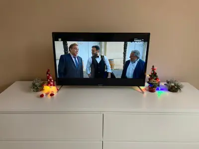 Telewizja i/lub zestaw kina domowego w obiekcie Apartament Górski