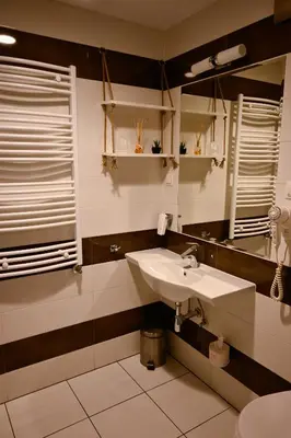 Łazienka w obiekcie Zielone Apartamenty z aneksem kuchennym