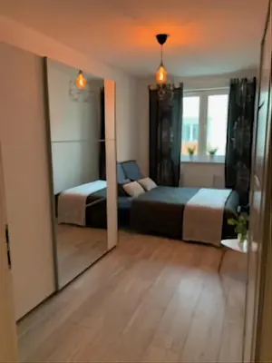 Łóżko lub łóżka w pokoju w obiekcie Apartament - Brzeska For You