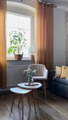 Część wypoczynkowa w obiekcie Dawna Mleczarnia Apartamenty SŁONECZNY
