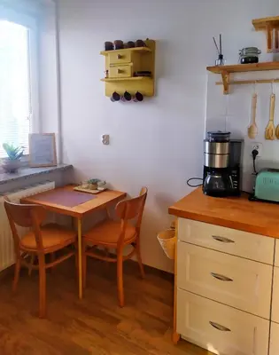 Kuchnia lub aneks kuchenny w obiekcie Apartament Borówka