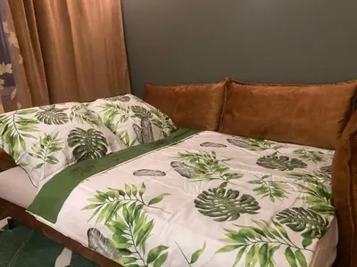 Łóżko lub łóżka w pokoju w obiekcie Apartament Drochaczyński