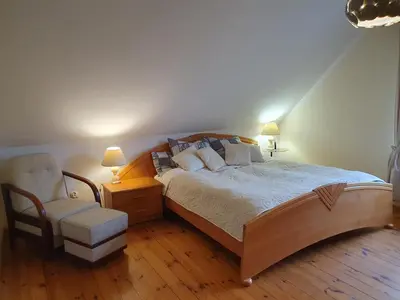 Łóżko lub łóżka w pokoju w obiekcie Pokoje z Widokiem