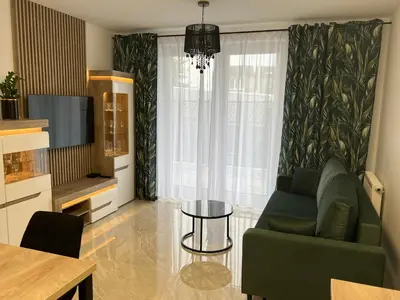 Część wypoczynkowa w obiekcie Apartament Poznańska
