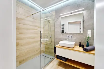 Łazienka w obiekcie ApartFonte - Mickiewicza 2A - garaż podziemny