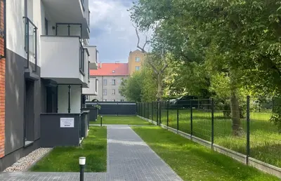 Budynek, w którym mieści się apartament